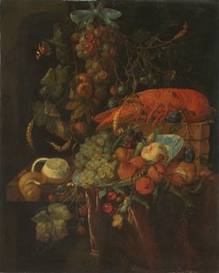 Meyve ve Istakoz ile Natürmort by Jan Davidsz. de Heem (copy after)