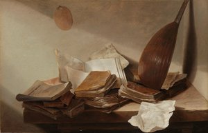 Kitaplarla Natürmort by Jan Davidsz de Heem