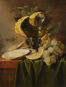 Cam ve İstiridye ile Natürmort, ca. 1640. by Jan Davidsz de Heem