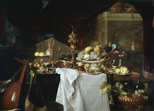 Natürmort (tuval üzerine yağlı boya by Jan Davidsz de Heem