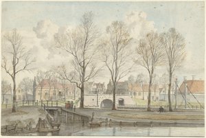Leiden'deki Heerenpoort (?) by Jan Ekels (I)