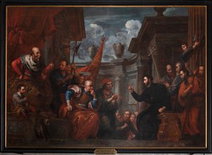 Saint Francis Xavier, Japonya İmparatoru ile Anlaşmazlık İçinde by Jan Erasmus Quellinus