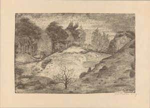 Laren yakınlarındaki fundalık by Jan Fekkes (signed by artist)