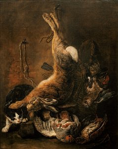 Bir kedi ile bir tavşan, güvercinler ve diğer oyun