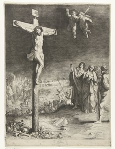 Yas Mary ve John ile çarmıhta İsa