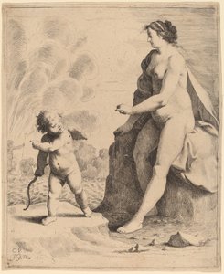 Venüs ve Aşk Tanrısı by Jan Gerritsz van Bronckhorst after Cornelis