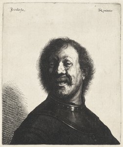 Rembrandt'tan sonra boyun parçası Tronies olan gülen adam (seri başlığı)