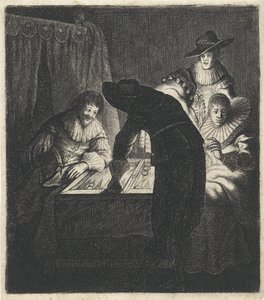 Mum Işığına Göre Tric-trac Oyuncuları Triktrakspeller by Jan Gillisz. van Vliet