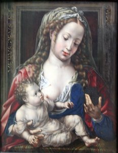Almanca: Maria mit dem Kind Mesih-çocuk ile Meryem by Jan Gossaert