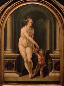 Venüs ve Aşk Tanrısı by Jan Gossaert
