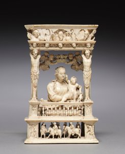 Mimari Çerçevede Bakire ve Çocuk, c. 1530-1540. by Jan Gossaert