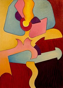 Fransız Can-Can, 2007 (tuval üzerine yağlı boya) by Jan Groneberg