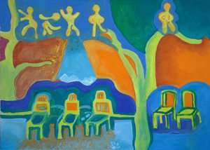 Kış geldi, 2009 (tuval üzerine yağlı boya) by Jan Groneberg