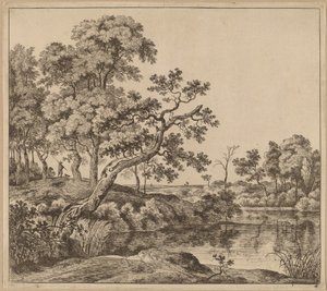 Bükülmüş Ağaçlı Manzara by Jan Hackaert