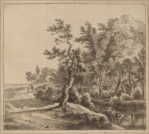 Dolambaçlı Yollu Manzara by Jan Hackaert
