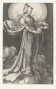 Mary Magdalene yürüyüş by Jan Harmensz. Muller (manner of)