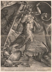 Bellona İmparatorluk Ordularına Önderlik Ediyor by Jan Harmensz. Muller