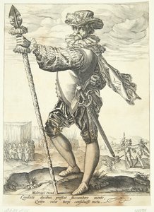 Mızraklı bir memur by Jan Harmensz. Muller