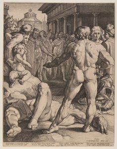 Ulysses ve Irus arasındaki kavga by Jan Harmensz. Muller