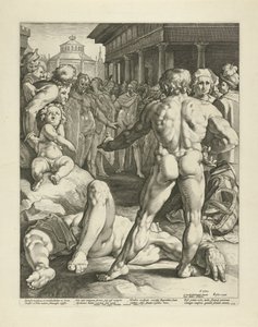 Odysseus ve Irus arasındaki savaş by Jan Harmensz. Muller