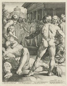 Odysseus ve Irus arasındaki savaş