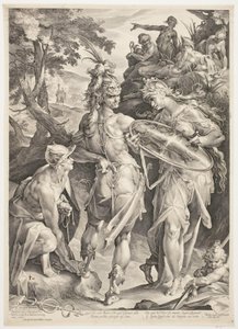 Minerva ve Mercury, Medusa ile Karşılaşması İçin Perseus