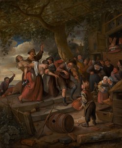 Arpacıkta Domuz Aittir, c.1673-5 by Jan Havicksz. Steen