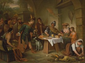 Manius Curius Dentatus ve Samnit Elçileri by Jan Havickszoon Steen