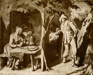 meyhane bahçesi by Jan Havickszoon Steen