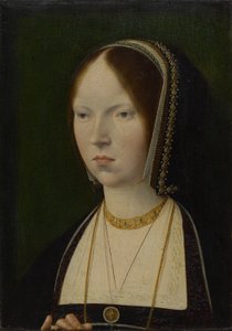 Geleneksel olarak Kastilyalı I. Isabella olarak tanımlanan bir Kadın, c.1492-97 (panel üzerine yağlı boya)