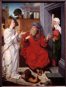 Abraham, Sarah ve Melek Tablosu, Jan Provost (1465-1520)