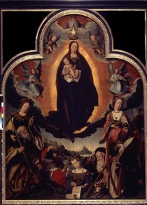 ""La Vierge en Gloire"" (Bakirenin Yüceltilmesi) Bakire ve İsa Mesih