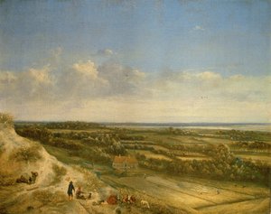Kumul Manzarası, Muhtemelen Santpoort yakınlarında, c.1675 (tuval üzerine yağlı boya) by Jan II Vermeer van Haarlem