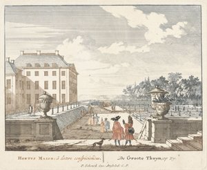 Het Loo Sarayı bahçesinde yürüyenler, 1694-97