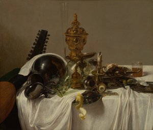 Ziyafet Parçası, c.1635 (beşik panelde yağ) by Jan Jansz. den Uyl