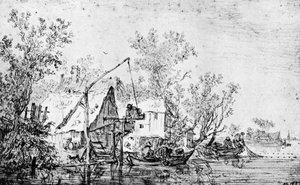 Hollanda Nehri, 1913. by Jan Josephsz van Goyen