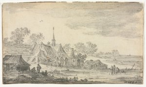 Deniz Kıyısındaki Binalar Grubu, 1653. by Jan Josephsz van Goyen