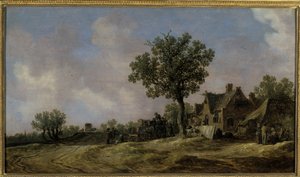 Köy Yolundaki Taverna, 1620 by Jan Josephsz van Goyen