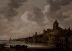 Nijmegen'deki Valkhof, yaklaşık 1640'lar (panel üzerine yağ) by Jan Josephsz van Goyen