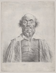 Yaşlı Bir Adamın Büstü, 1620-74. by Jan Lievens