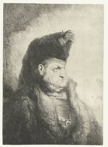 Kürk Şapkalı Doğulu Büstü by Jan Lievens