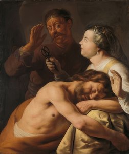 Samson ve Delilah. 1630-35
