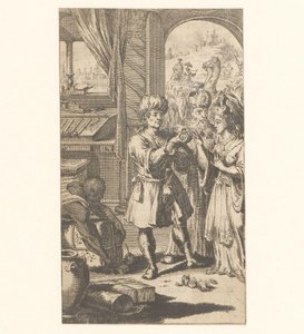 Muhammed ve Chadja arasındaki evlilik by Jan Luyken (possibly)