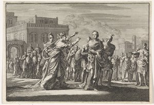 Marianne öldürülmek üzere götürülür. by Jan Luyken