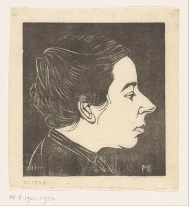 Anne Zernike'nin Portresi by Jan Mankes