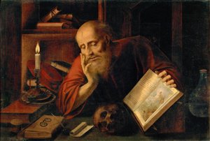 Aziz Jerome, Massys (Matsys), Ocak (1510-1575). ahşap üzerine yağ