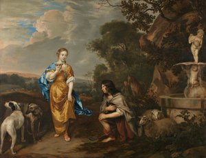 Granida ve Daiphilo olarak genç bir çiftin çifte portresi