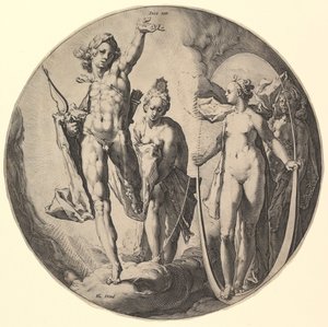 The Creation of the World serisinden The Fourth Day Dies IV, ca. 1596. by Jan Muller