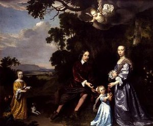 Pieter van der Graaff, karısı ve kızları
