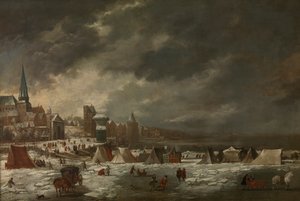 Anvers'teki Donmuş Scheldt